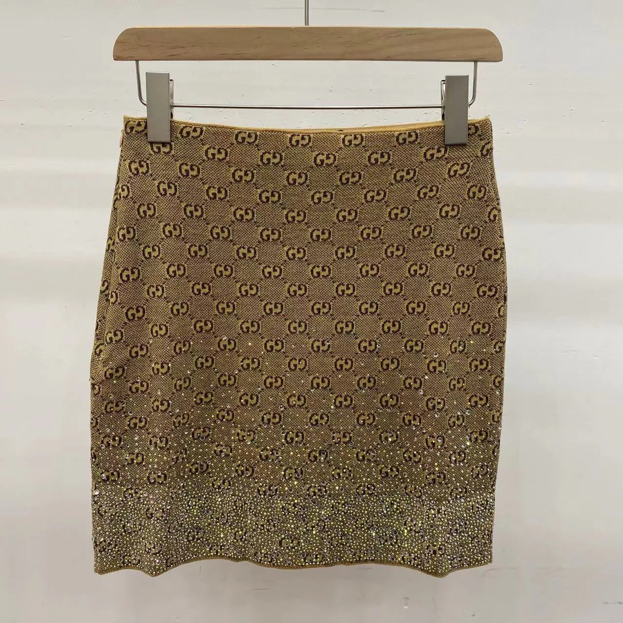 New diamond-encrusted wool vest skirt 1025042406