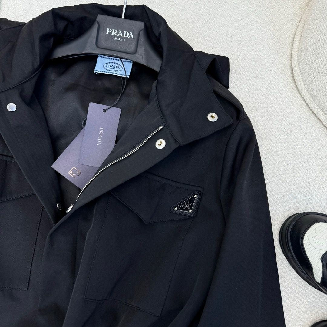 PR waisted hooded jacket 1824091813