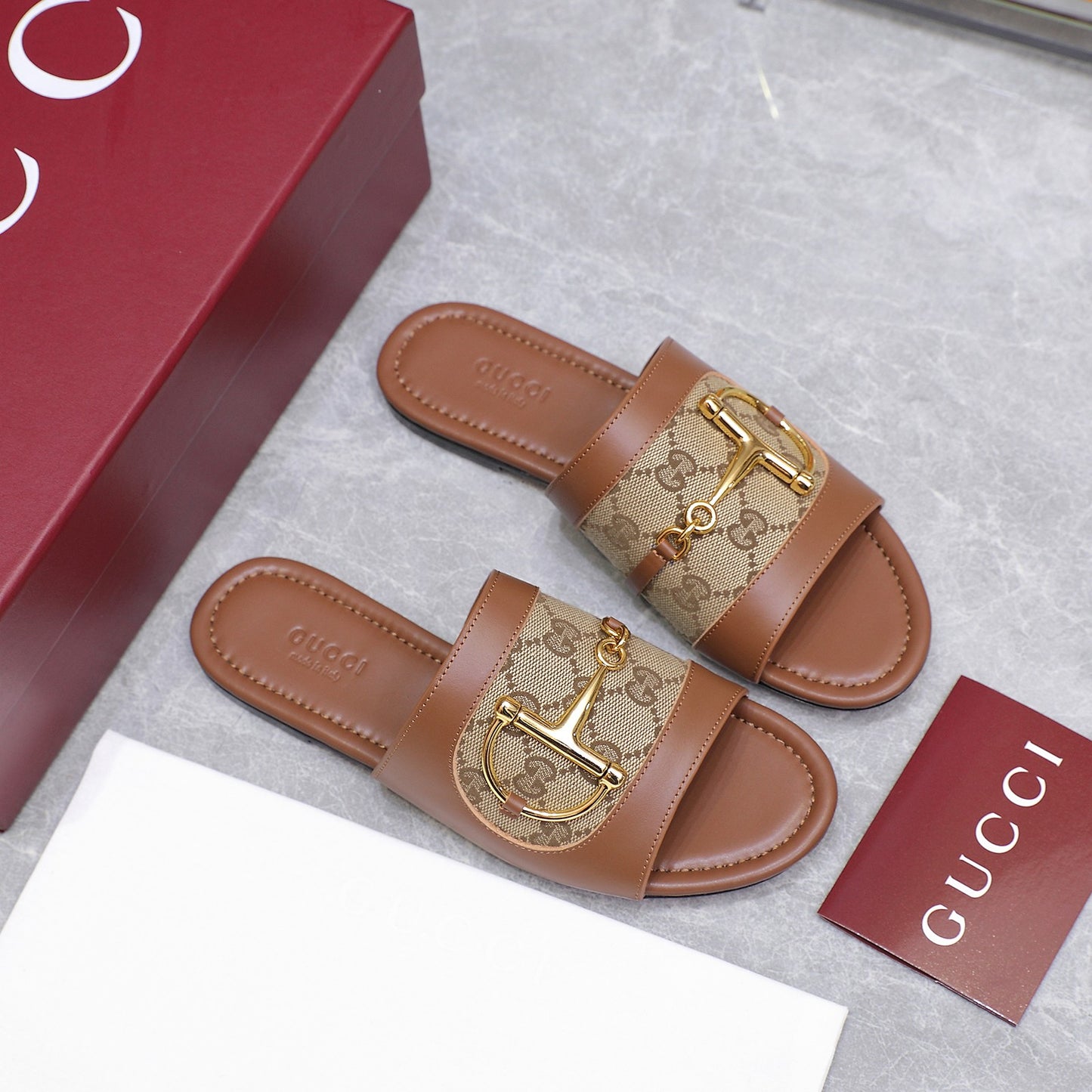 GG 25ss D-shaped chain buckle slippers 1825042512