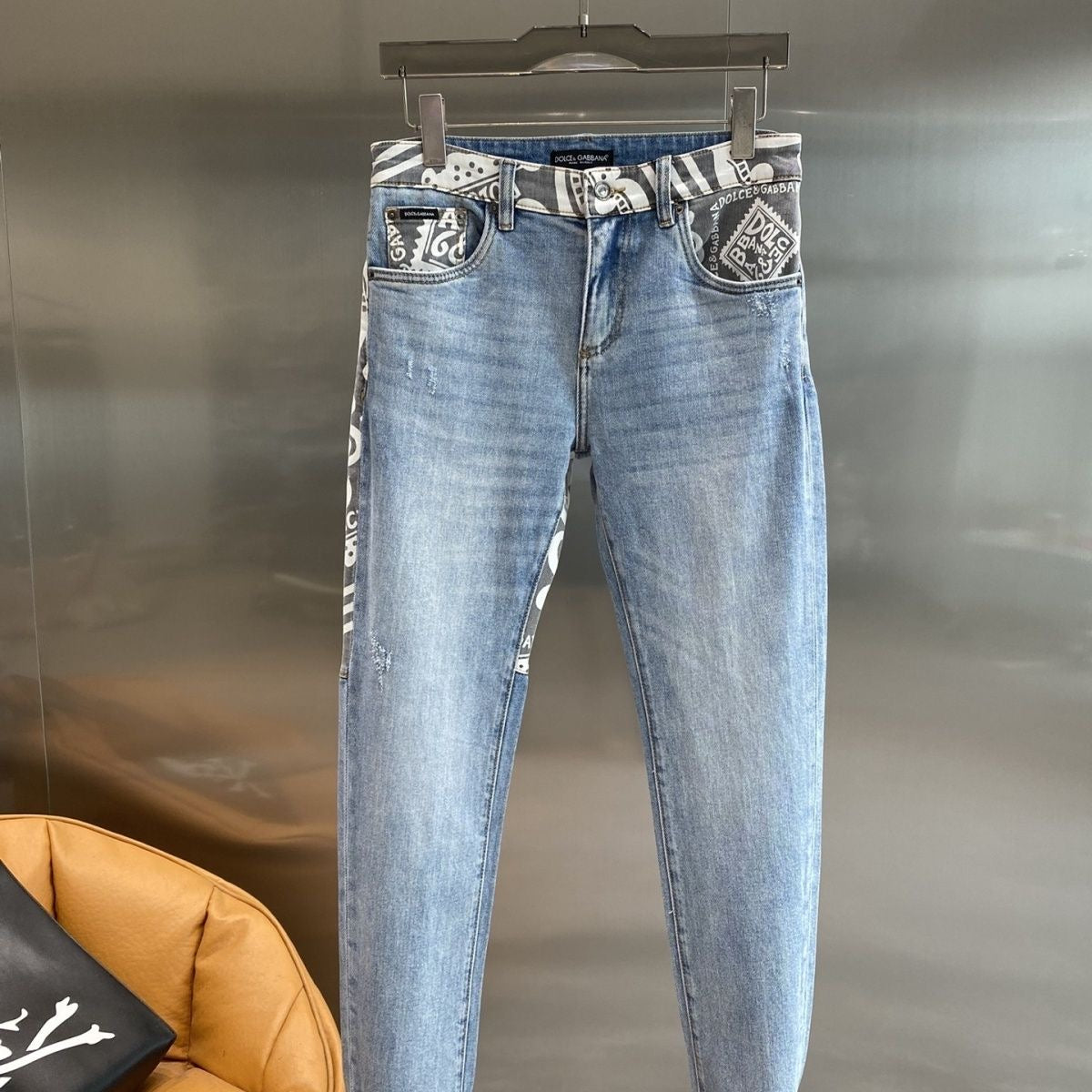 D&G HNA series exclusive pattern printed jeans 1824110701