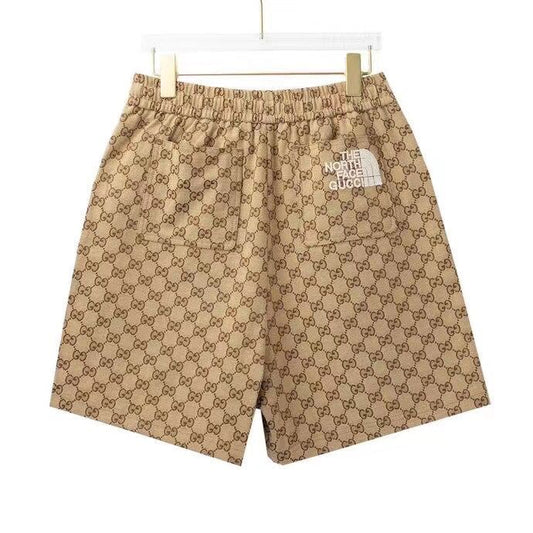 Summer's new embroidered logo elastic drawstring shorts H02