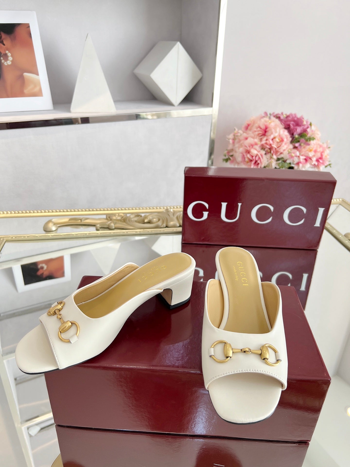 GG Chunky heel slippers 1825061302