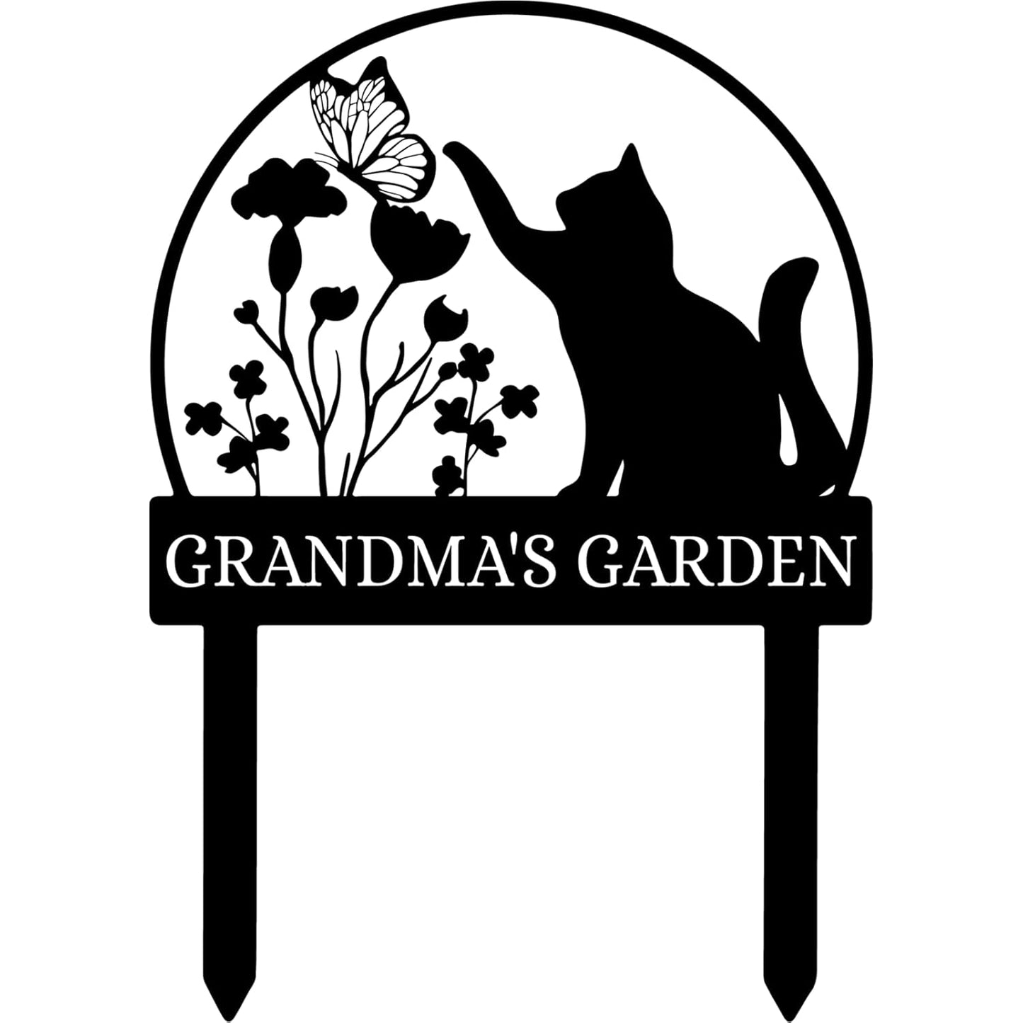 Custom Garden Metal Sign Personalized Outdoor Name Plaque for Lawn Yard Vegetable Garden Welcome Gift