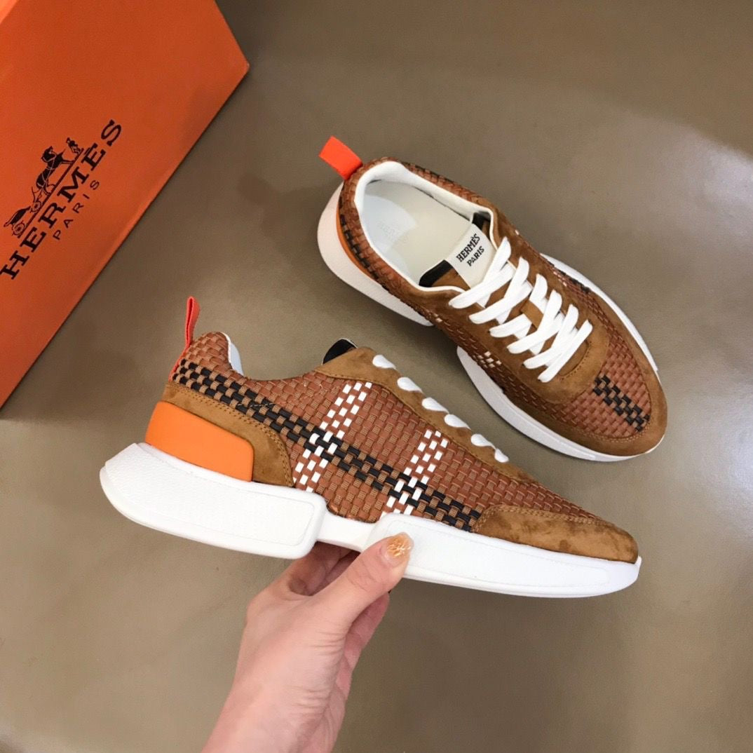 H woven leather sneakers 1824052702