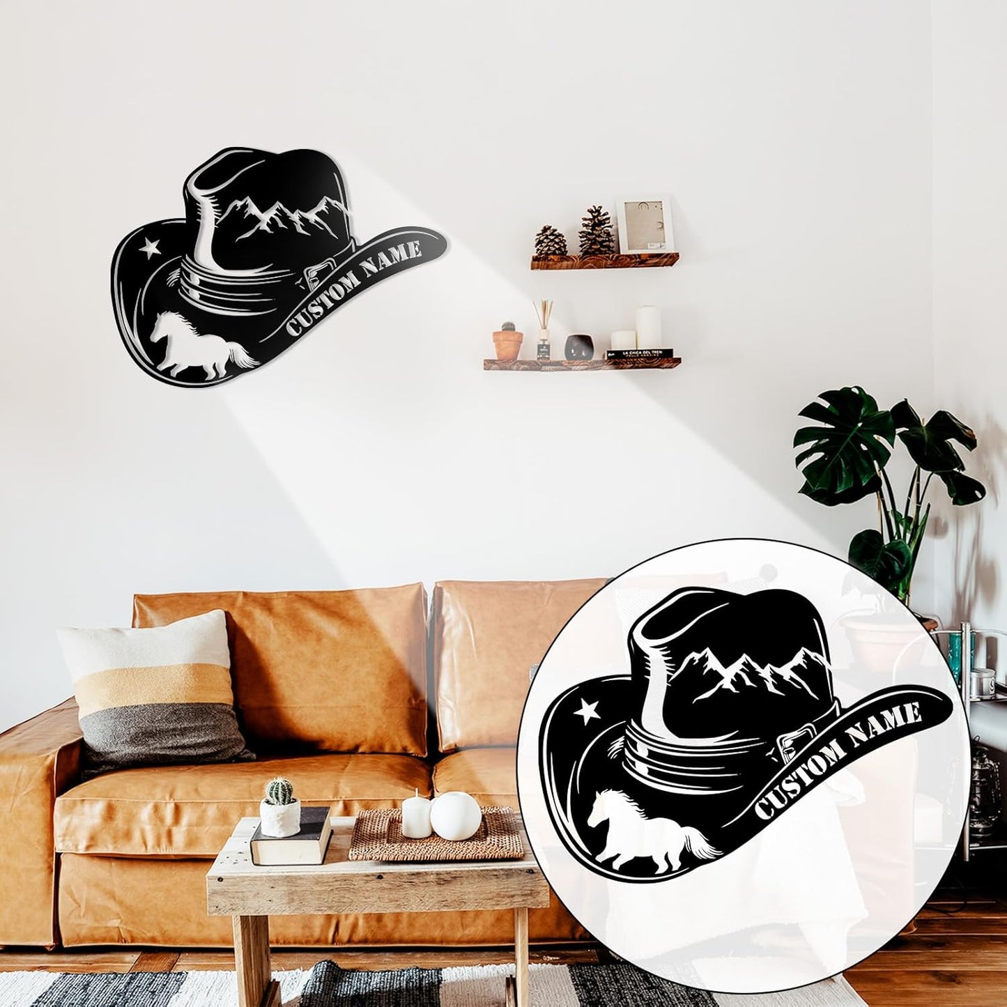 Custom  Metal Sign Classic Cowboy Culture Wall Art for Bar & Club Decor