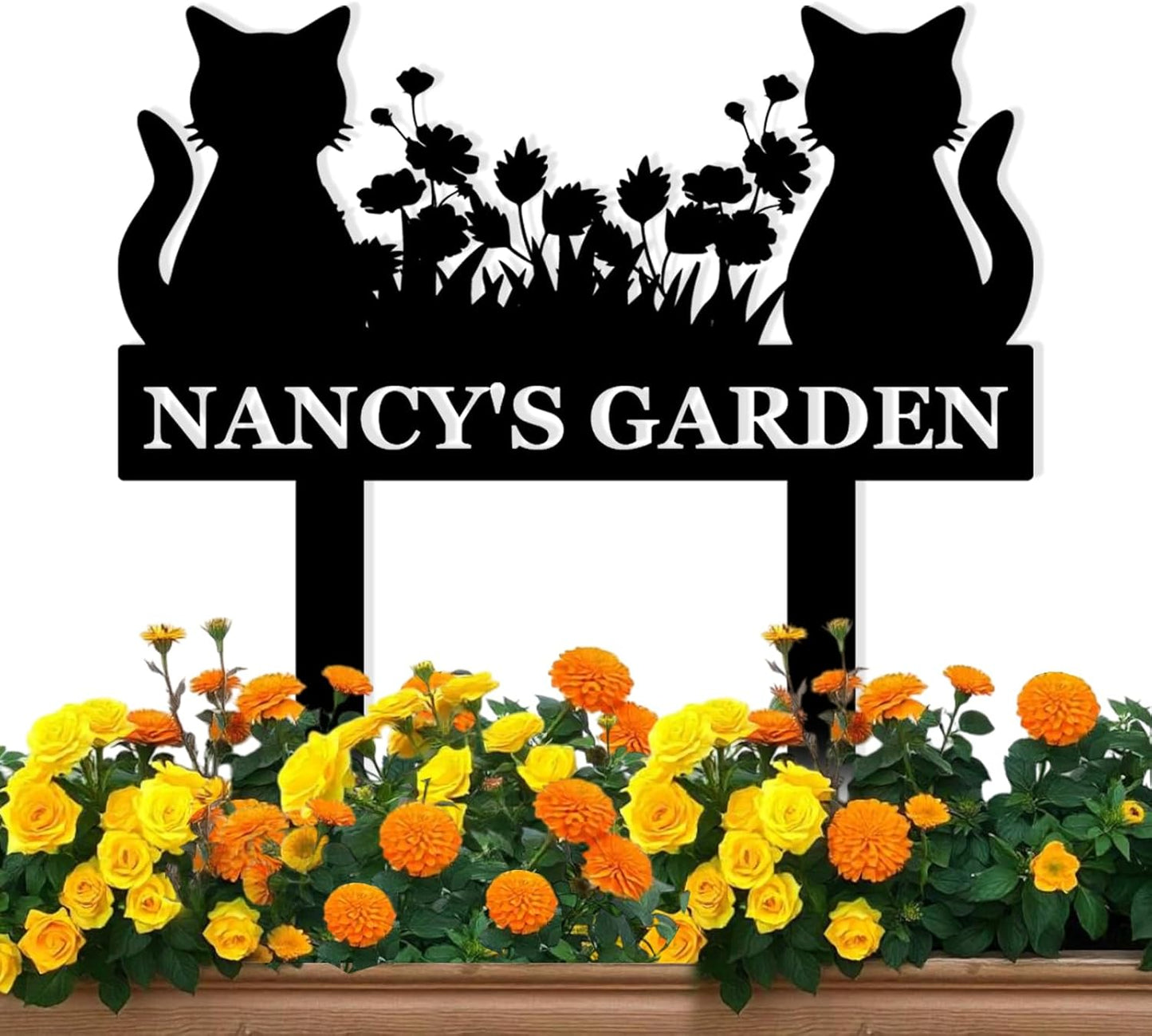 Personalized Garden Sign, Custom Bird Metal Garden Stake Sign, Garden Signs for Outside, Metal Lawn Art, Metal Signs Customized, Garden Signs Decorative Outdoor, Patio Plaque Decor