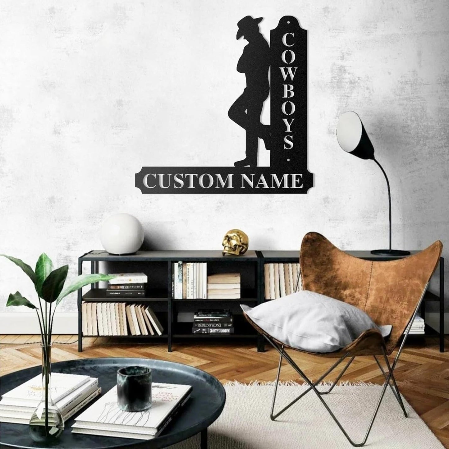Custom Equestrian Cowboy Metal Sign Western Style Iron Art Horse Ranch & Riding Club Decor