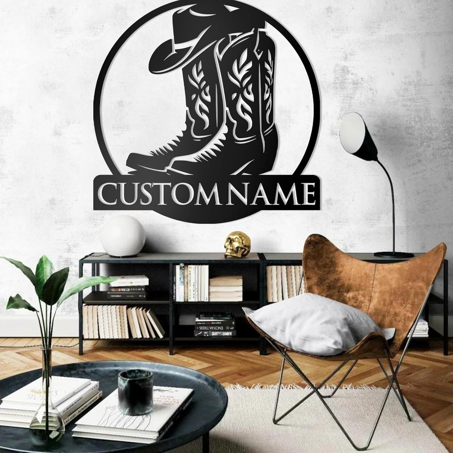 Personalized Rodeo Cowboy Metal Sign Rustic Wall Art for Game Room & Equestrian Club