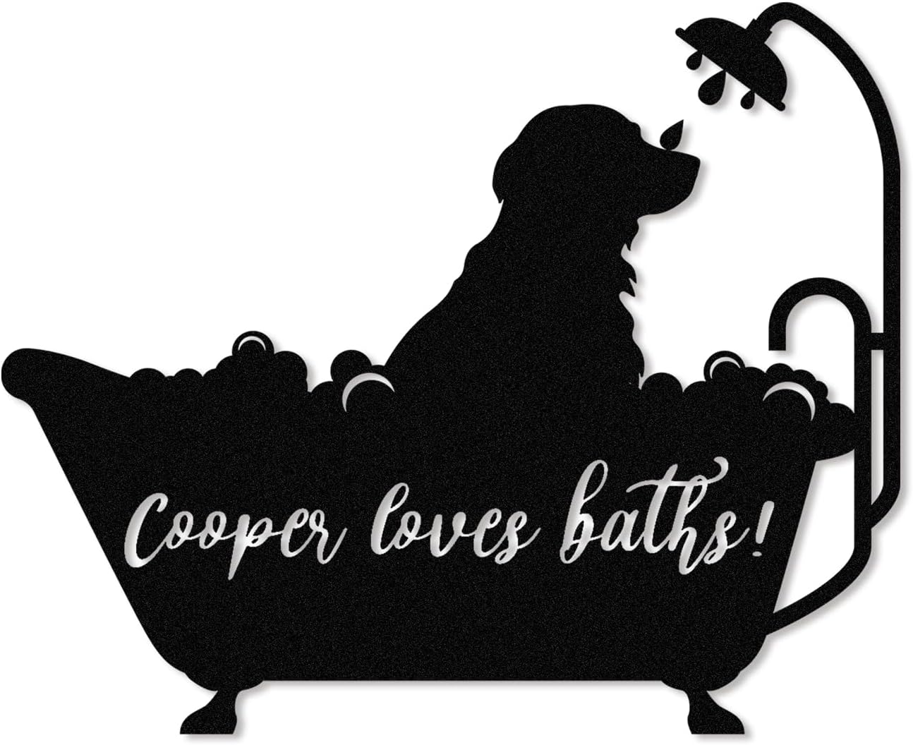 Personalized Bathroom Metal Sign, Farmhouse Bathroom Decor Wall Art, Custom Name Funny Bathroom Sign with Feces Design, Modern Hanging Decor for Home Washroom, Housewarming Gifts Color02
