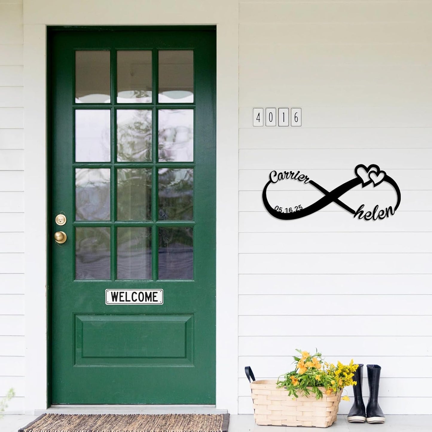 Personalized Infinity Sign, Custom Metal Name Sign, Wedding & Engagement Gift, Family Wall Art, Housewarming Gift