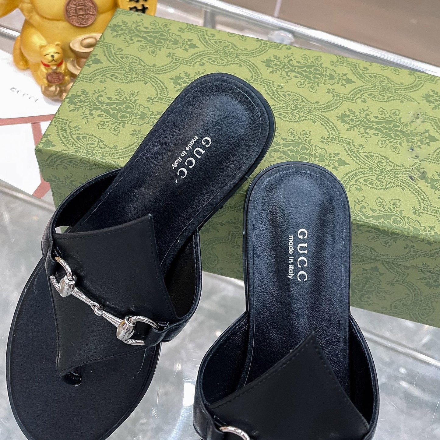 New Fashion Leather G logo Women's SlippersXC052024020701