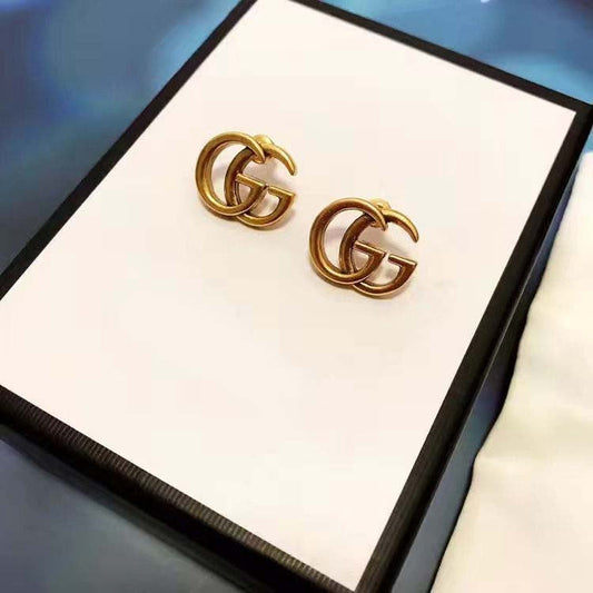 Retro Classic Double G Stud Earrings