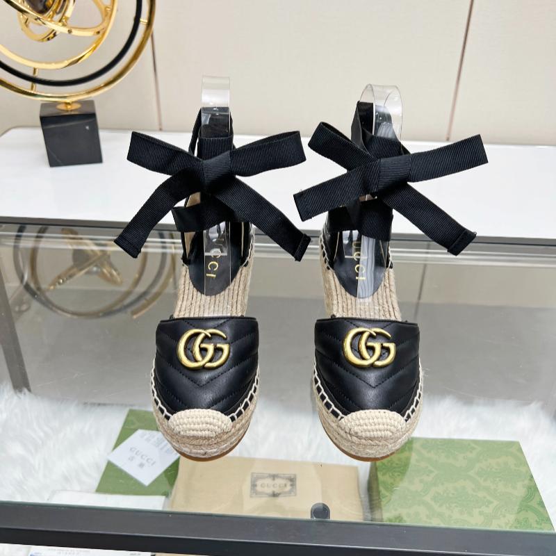 New  Black Leather G Logo women's shoes XC052024011104