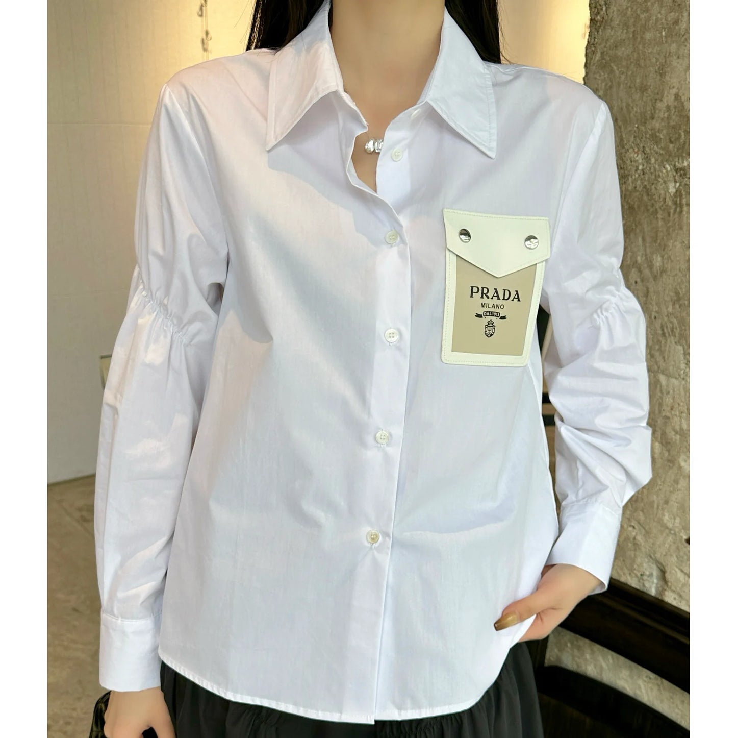 Fashionable versatile shirt half-body skirt 1025031406