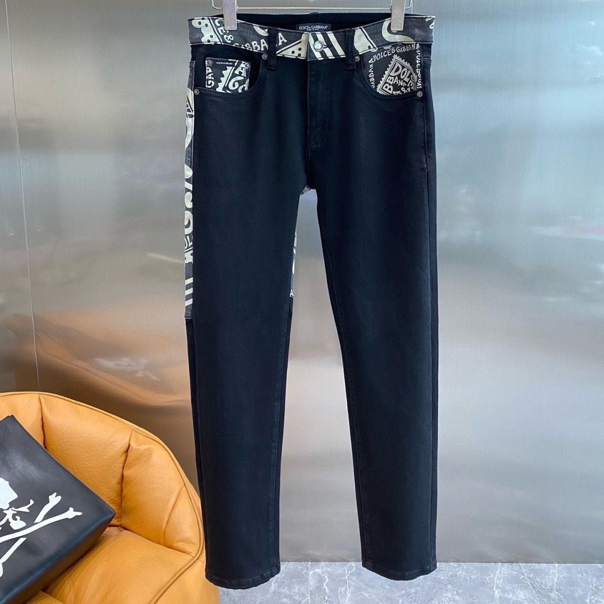 D&G HNA series exclusive pattern printed jeans 1824110701