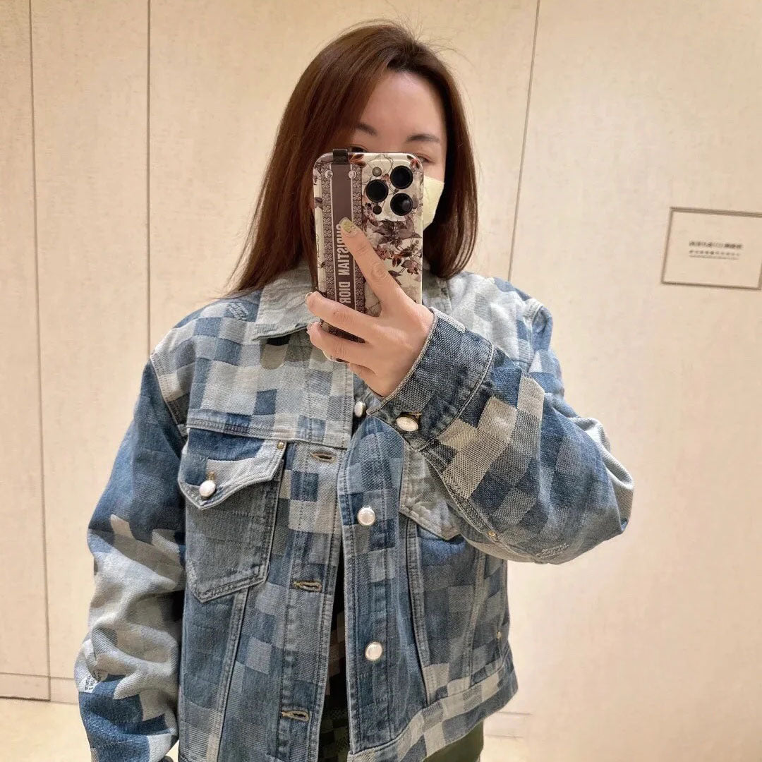 LV Plaid denim jacket 1825022821