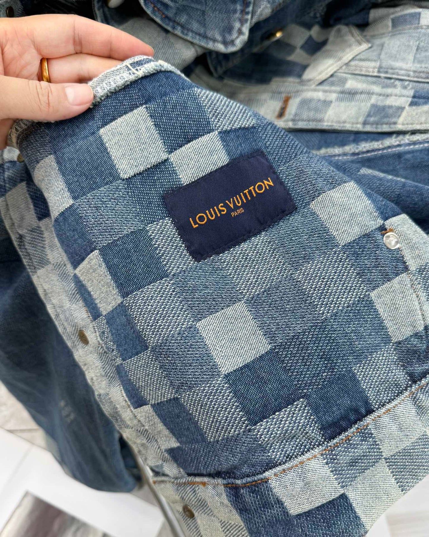 LV Plaid denim jacket 1825022821