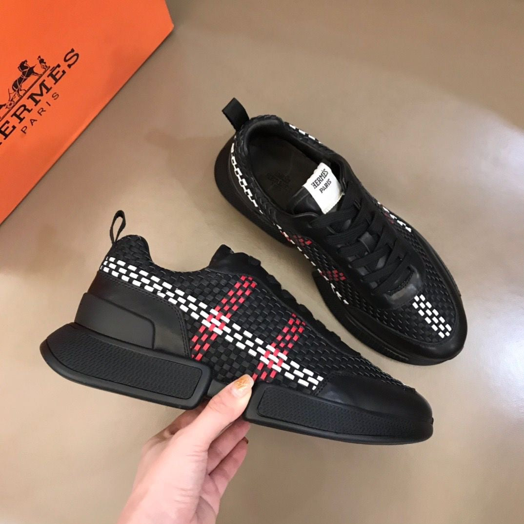 H woven leather sneakers 1824052702