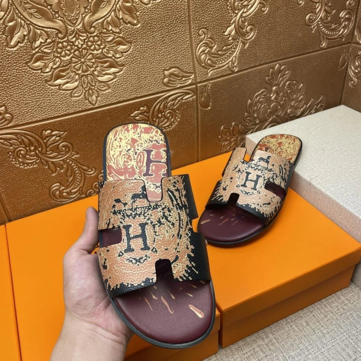 New H Men's Sop Sandals 1024040303