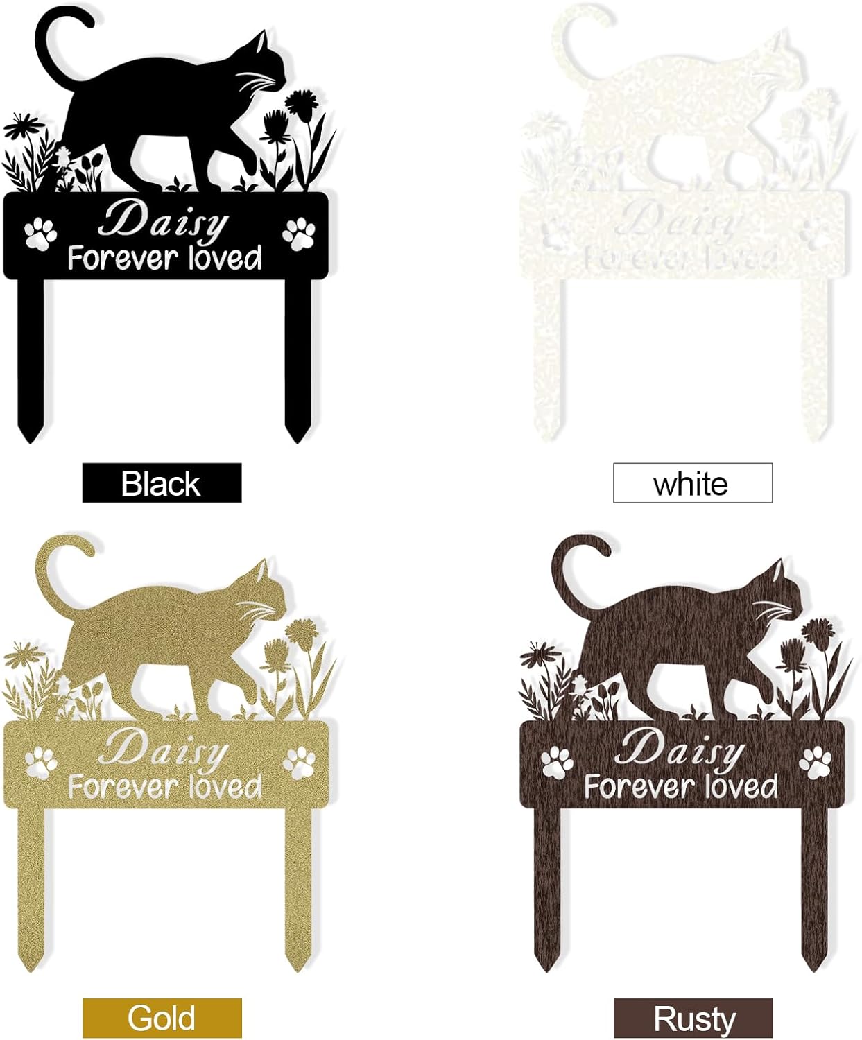Personalized Iron Cat Memorial - Custom Pet Plaque for Cherished Memories