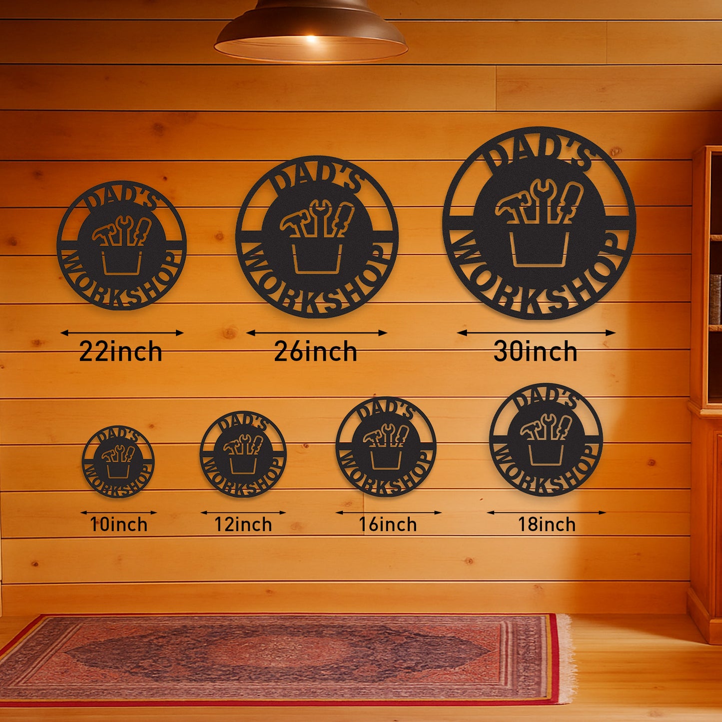 Personalized Dad��s Workshop Metal Sign, Custom Garage Tool Decor, Father��s Day Gift, Rustic Wall Art for His Shed or Tool Area
