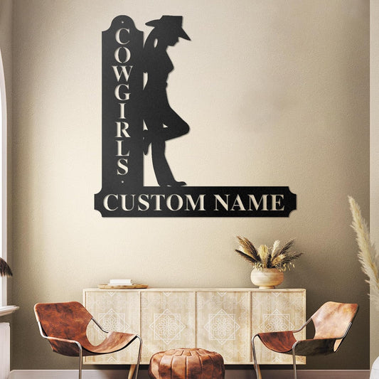 Custom Cowboy Campfire Metal Sign Western Adventure Style Wall Art Campsite & Outdoor Decor