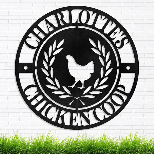 Custom Fluffy Butt Hut Chicken Sign, Personalized Coop Signs, Hen Lovers Decor