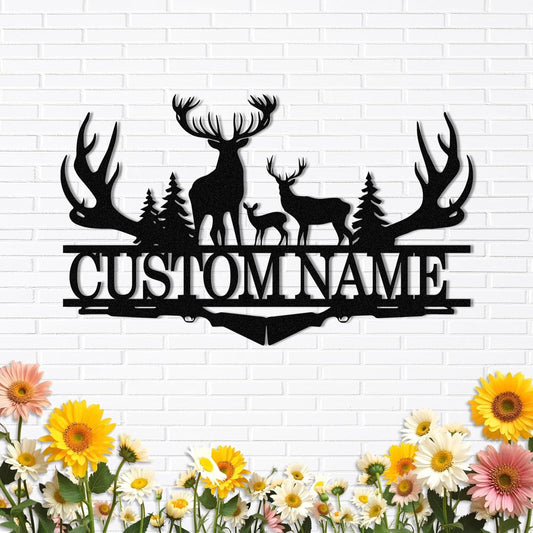 Custom Deer Iron Sign - Rustic Metal Wall Decor for Nature Lovers