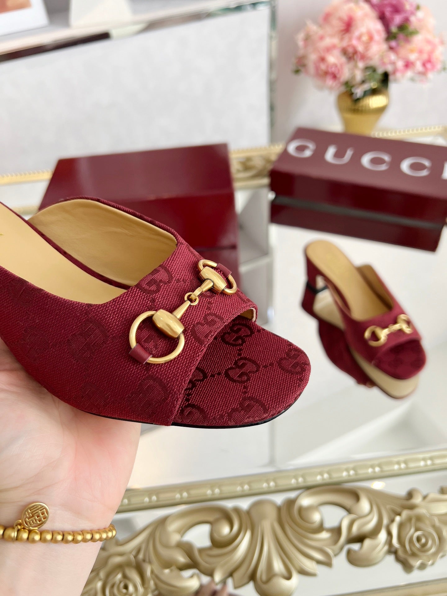 GG Chunky heel slippers 1825061302