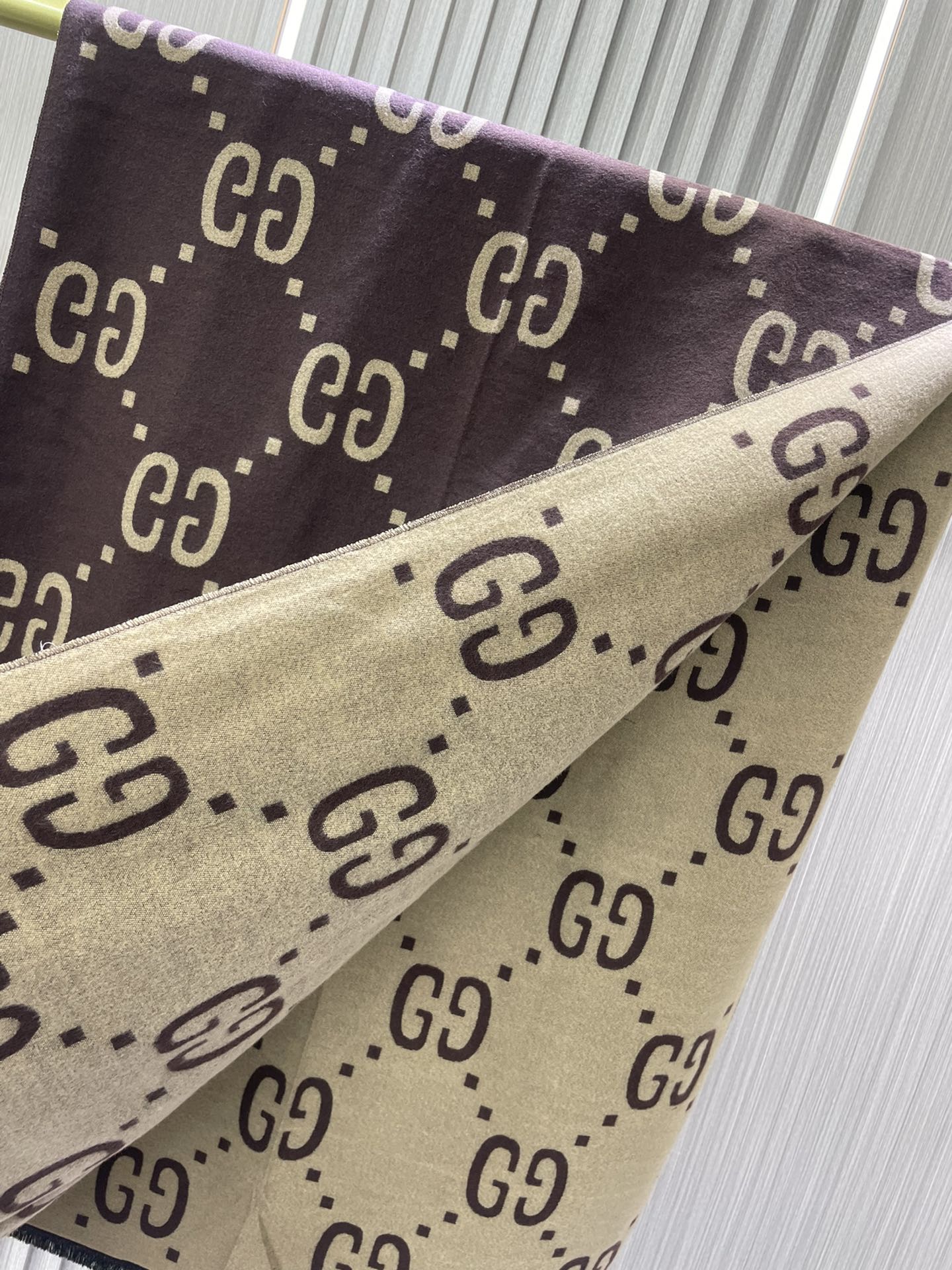 Jacquard Wool Silk Scarf XC0823091903