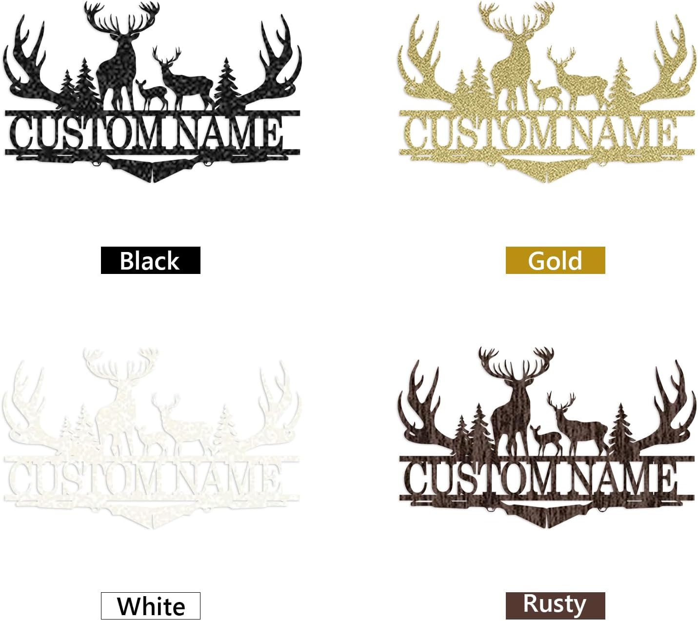 Custom Deer Iron Sign - Rustic Metal Wall Decor for Nature Lovers