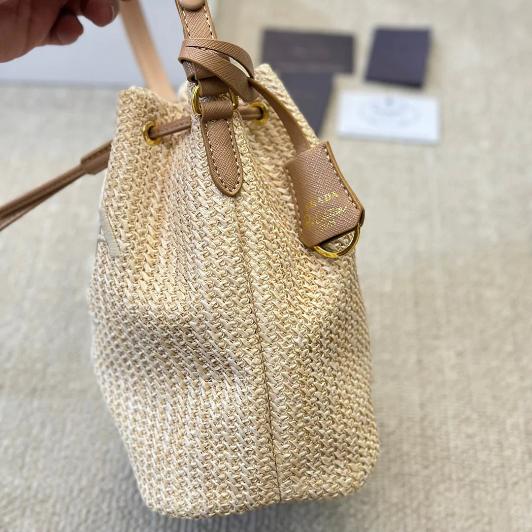 Fashion woven versatile bucket bag 1024032227
