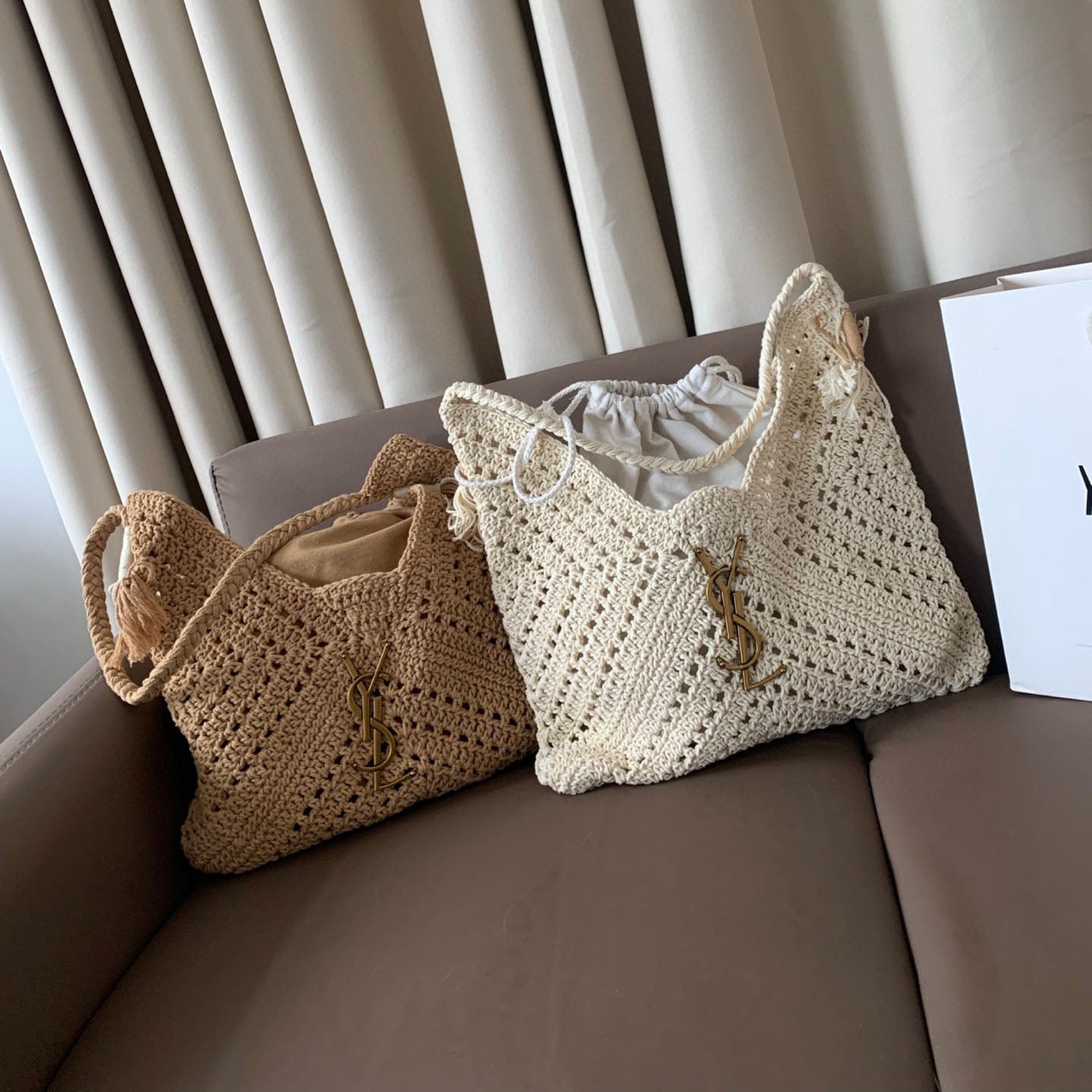 YSL Woven tote 1825042801