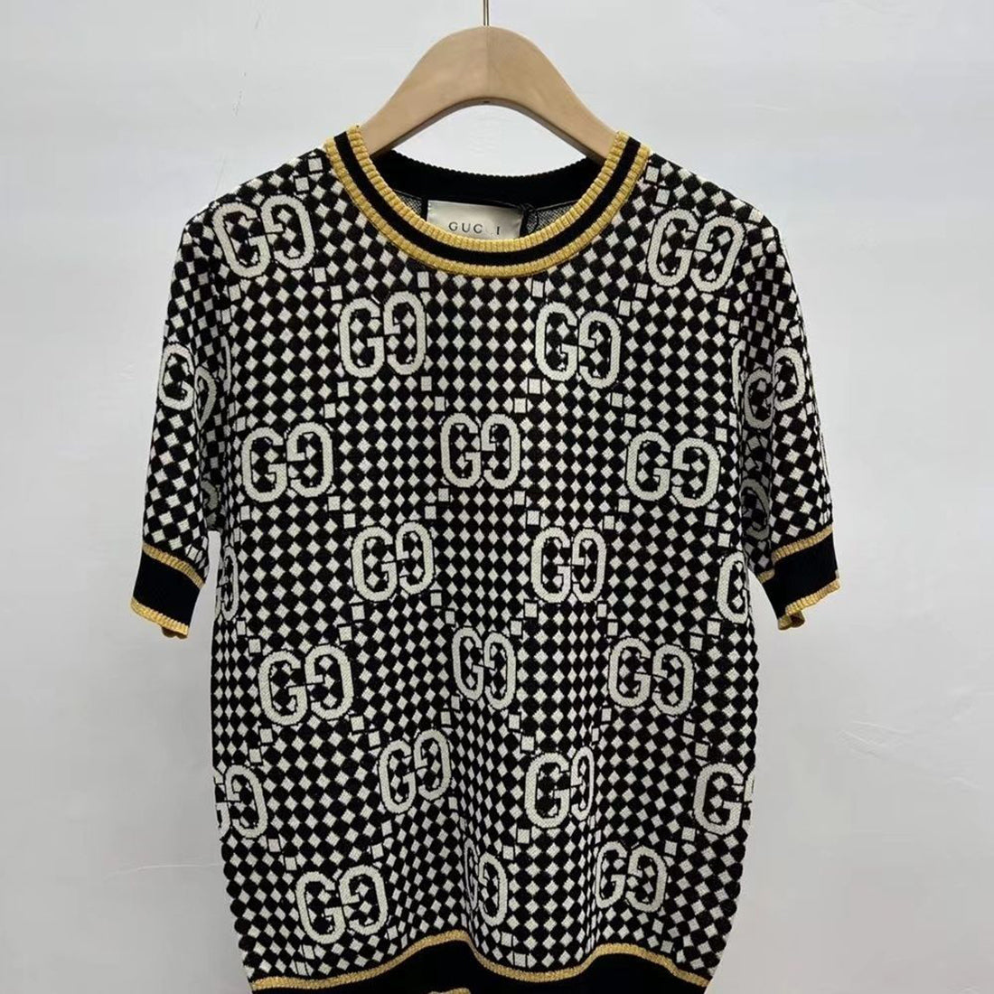 Fashion Knitted Round Neck Short Sleeves PD10062745
