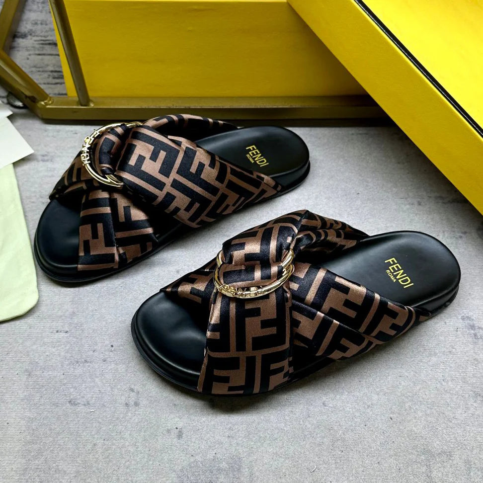 Newest Double Strap Flat Sandal Slippers 1025040202