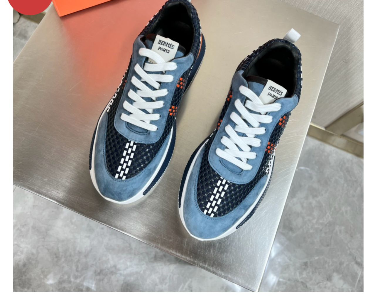 H woven leather sneakers 1824052702
