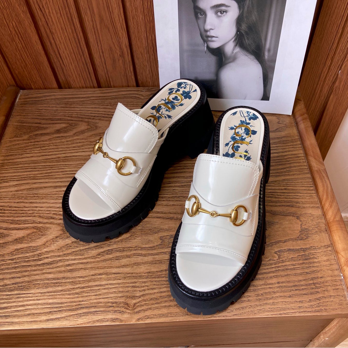 G Horsebit platform slippers 1824061307
