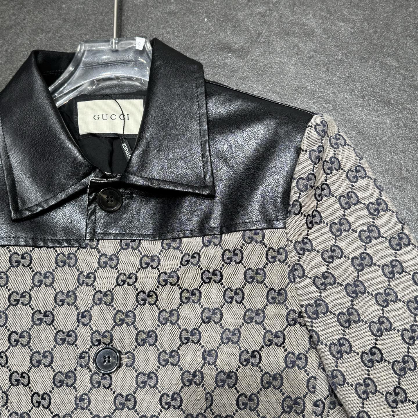 GG Paneled leather suit 1825040808