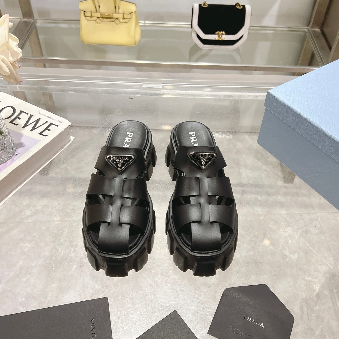 PR ss sawtooth ultra light thick-soled mules 1825051902
