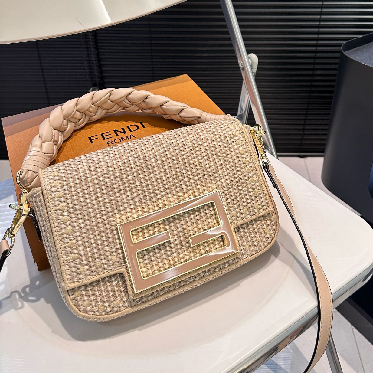 FD summer fashion woven clutch 0724041116