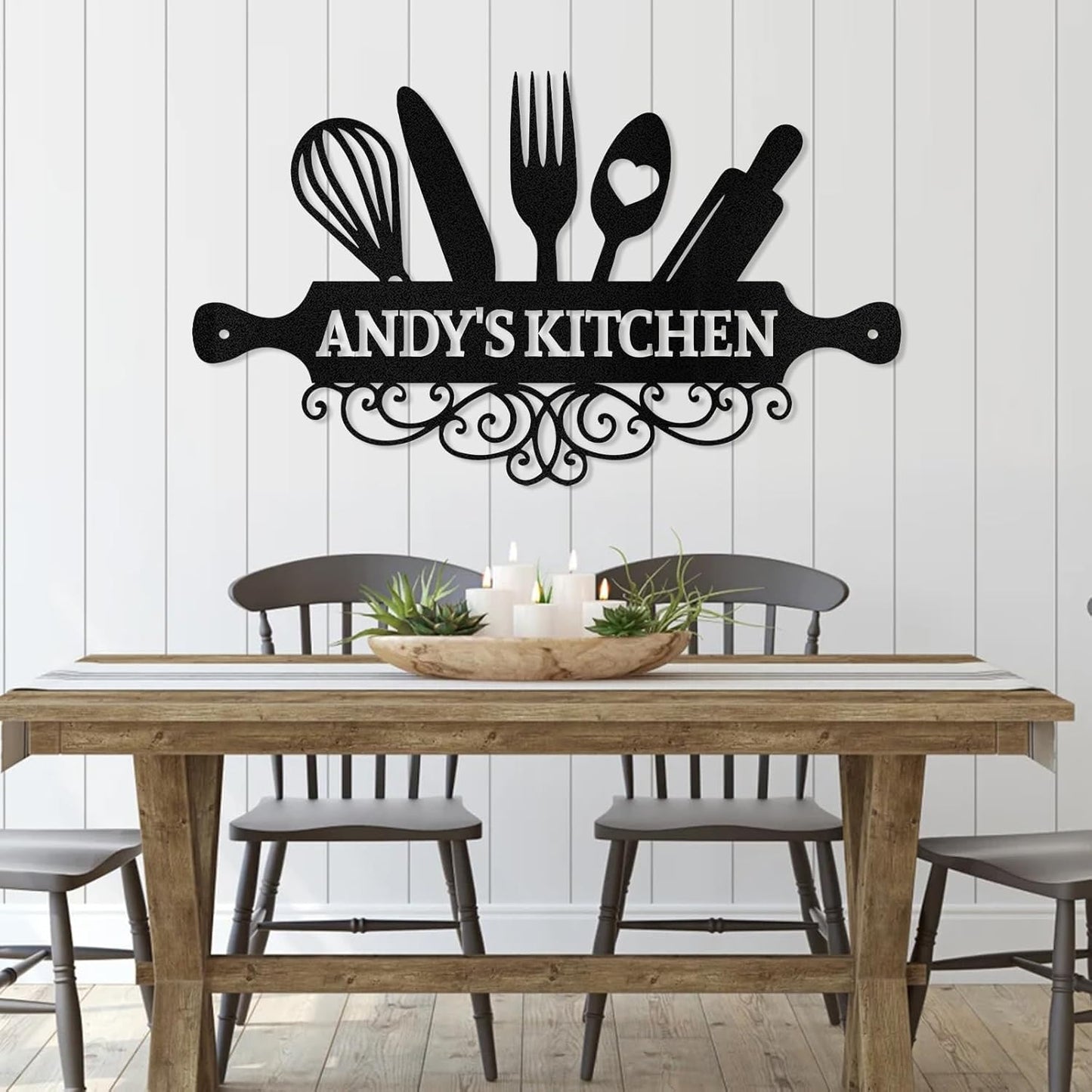 Custom Metal Kitchen Plaque  , Housewarming Gift