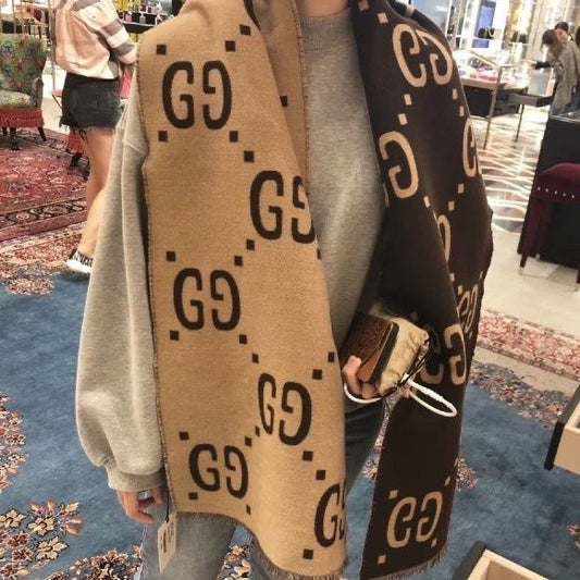 High-end double-sided cashmere shawl women's wool cape PD0823111612