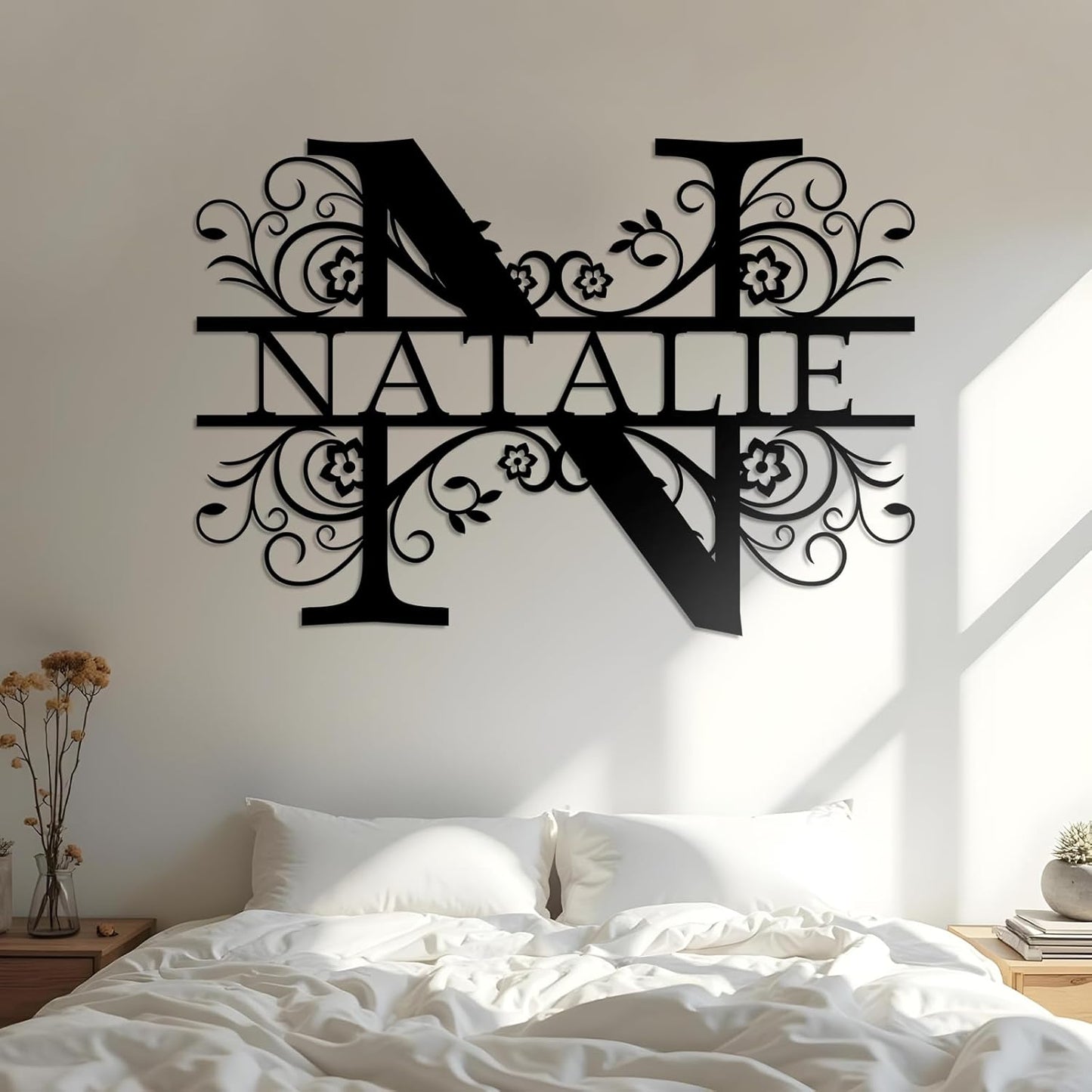 Custom Metal Bear Mountain Family Name Sign Outdoor Cabin Farmhouse Wall Decor Hunter Gift
