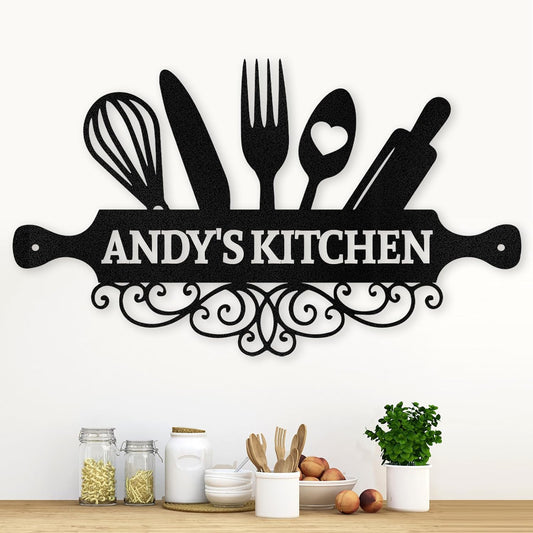Custom Metal Kitchen Plaque  , Housewarming Gift