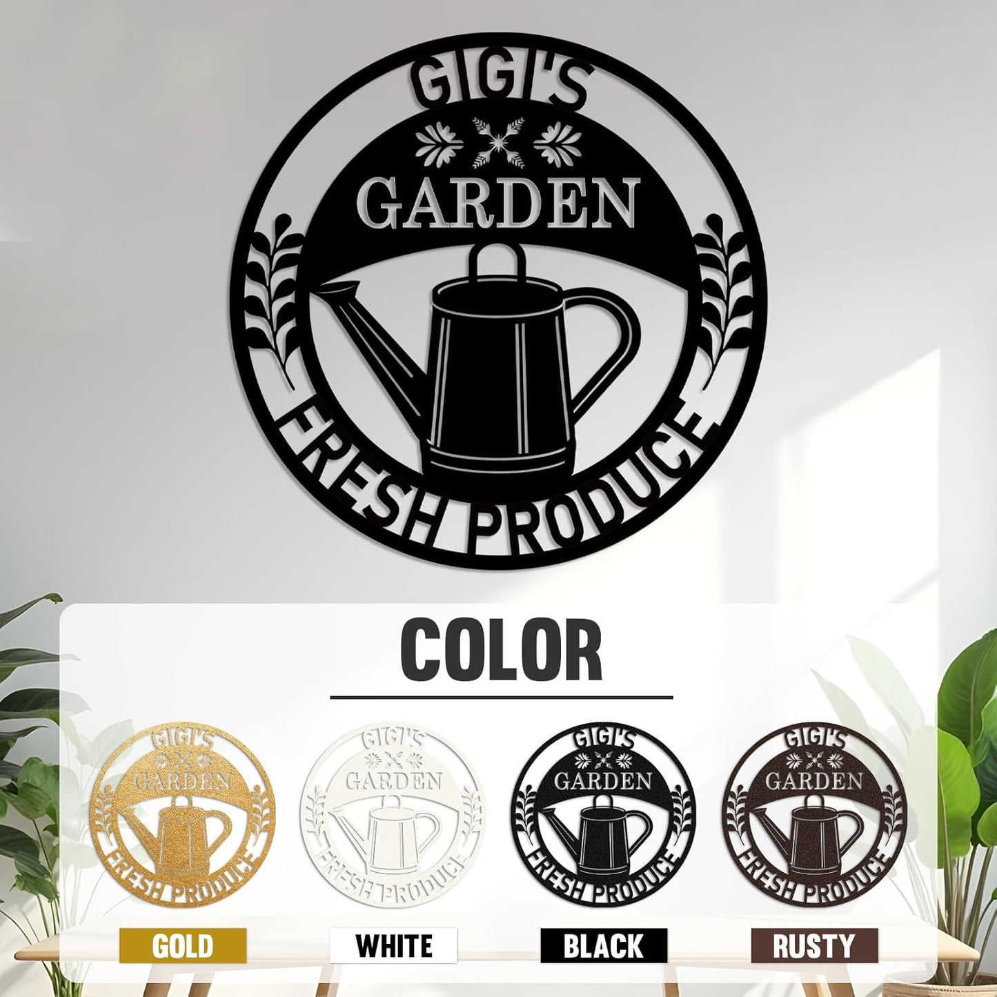 Personalized Garden Signs, Custom Name Garden Signs, Metal Garden Signs for Outside, Yard Signs Customized