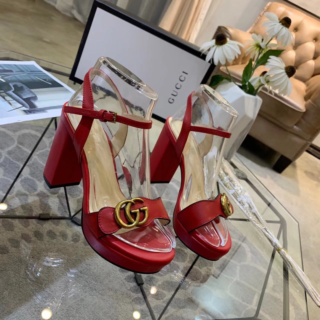 Versatile G buckle high-heeled sandals 1824061301