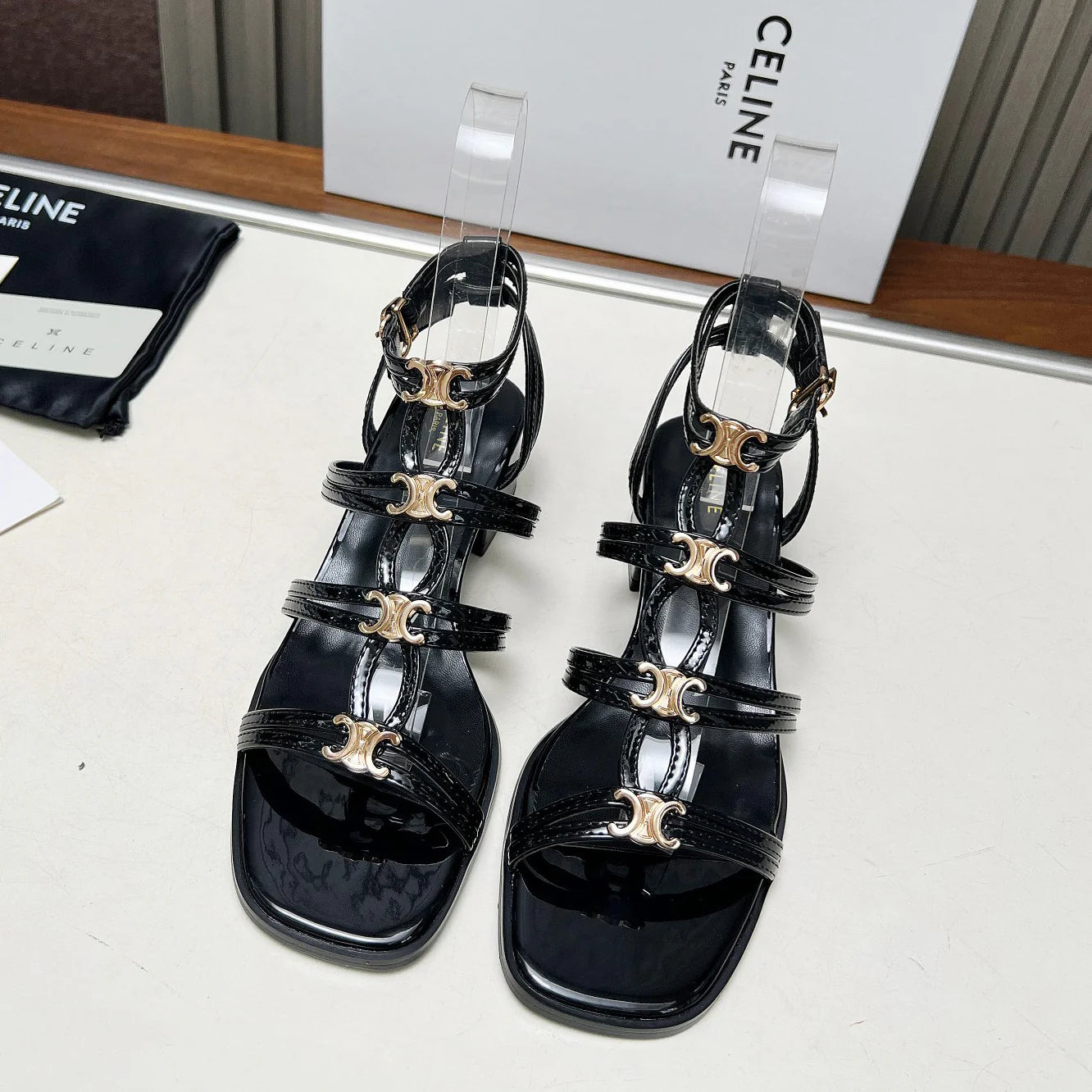 New fashion old flower thick slope heel sandals 1025051405