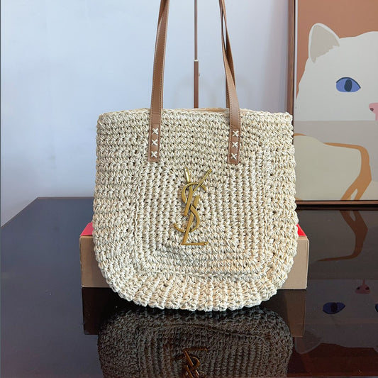 YSL Straw Tote Bag XC24092529