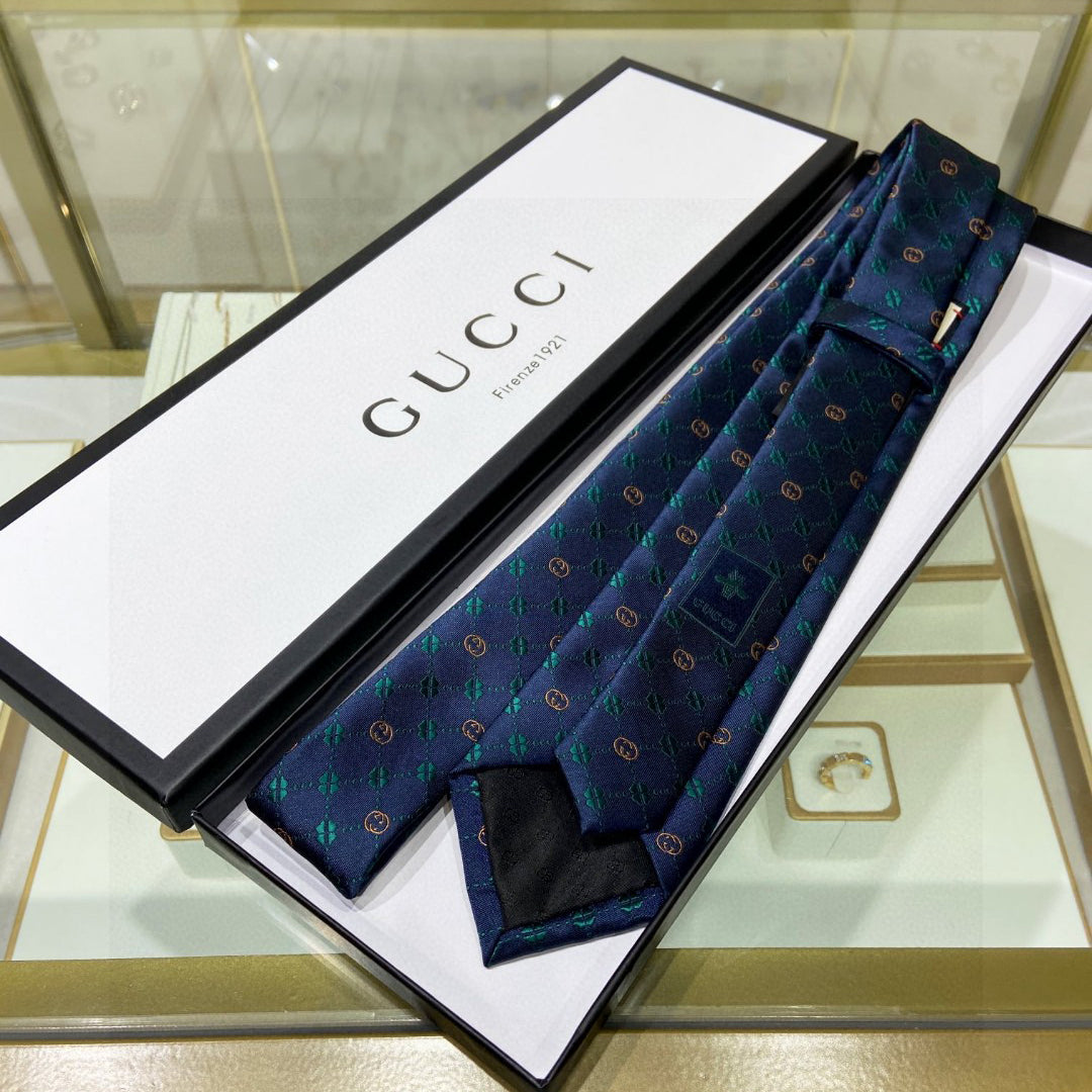 GG four-leaf clover tie 1824060504