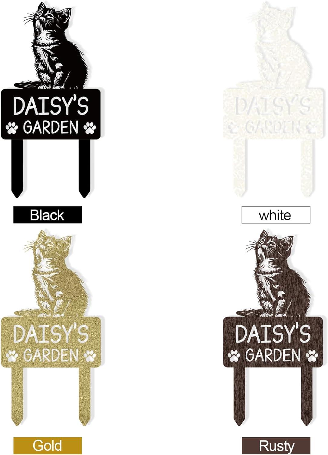 Elegant Iron Pet Memorial - Custom Plaque for Cats & Dogs, Indoor & Outdoor Display